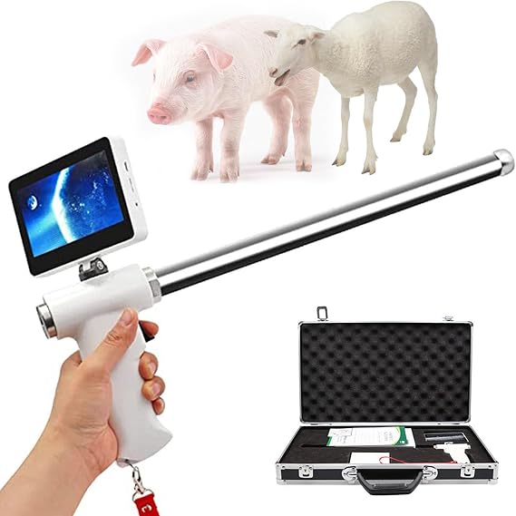 Portable Animal Insemination Gun - Ergonomic Veterinary AI Gun for Pigs,Sheep & Goats,Lightweight Semen Injector with Stainless Steel Components,Precise Breeding Pig-dog-sheep