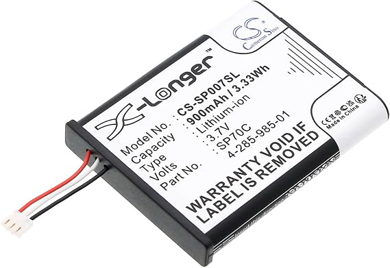 TECHTEK Compatible with [Sony] PSP E1000, PSP E1002, PSP E1004, PSP E1008, Pulse Wireless Headset 7.1 Replaces 4-285-985-01, for SP70C FBA