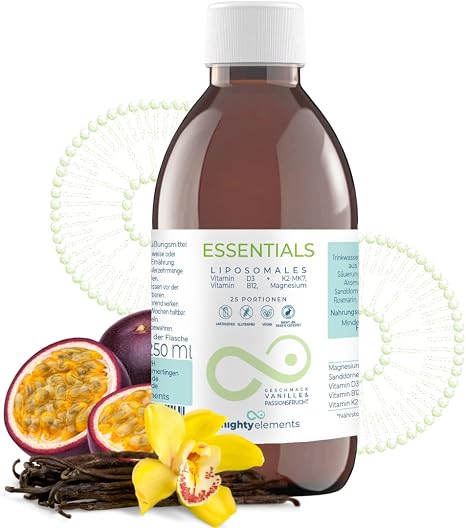 Mighty Elements Liposomal Vitamin D3 K2 B12 Magnesium Liquid 250 ml