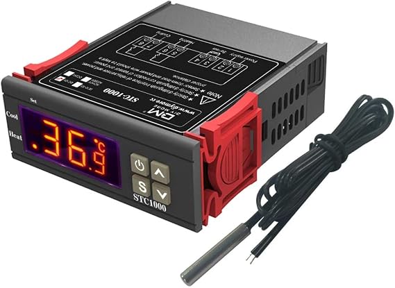 Termostat - Dijital Termostat - Kuluçka Termostatı - STC-1000 220V Dijital Termostat - STC-1000 Dijital Sıcaklık Kontrol Cihazı