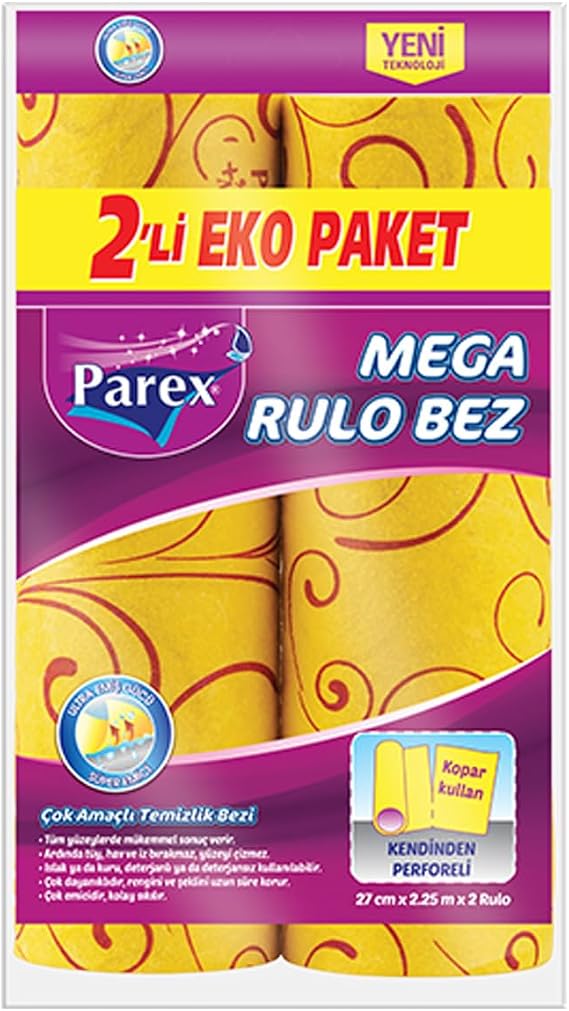 Parex Mega Rulo Temizlik Bezi 2'li Paket