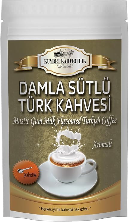 Kuybet Kahvecilik Damla Sakızlı Sütlü Türk Kahvesi 200 Gr