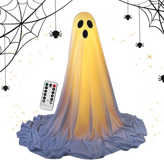Halloween Ghost Spooky Lighted Ghost Decor With Remote Control