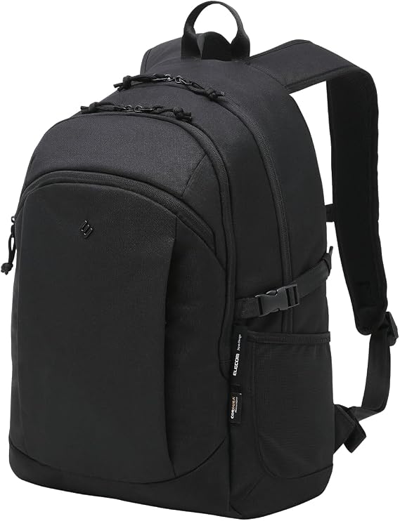 Elecom BM-CDBP01MBK Cordura R Backpack for Travel, Business Trips, 15.6 Inches 25 L