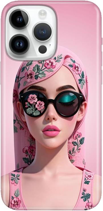 Apple iPhone 15 Pro Max ile Uyumlu Silikon Kılıf, Darbe Emici, Desenli, Çok Renkli