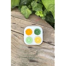 Rufus Concept Jerbera Flower Quad Candle Mold (Silicone)