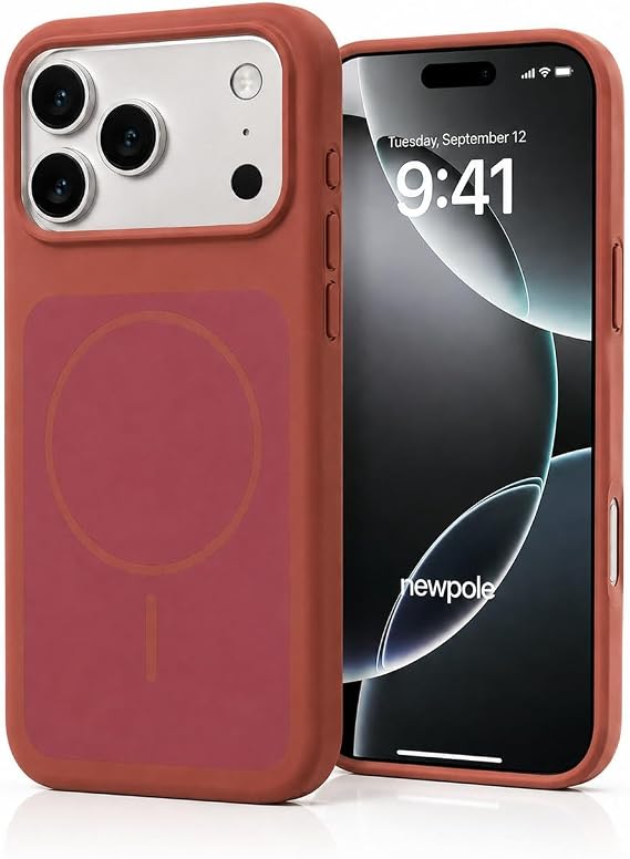 NewPole iPhone 17 Pro Max için Magsafe ile Uyumlu Kılıf Premium Yumuşak Sıvı Silikon Kılıf Mikrofiber Astar Darbeye Karşı Dayanıklı Apple iPhone 17 Pro Max ile Uyumlu Kılıf