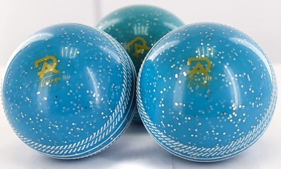 Rawage 3 x Soft & Safe Glitter Cricket Balls For outdoor & indoors Rubber Cricket Ball With elegant Seam for Best Performing, Coaching & Practice