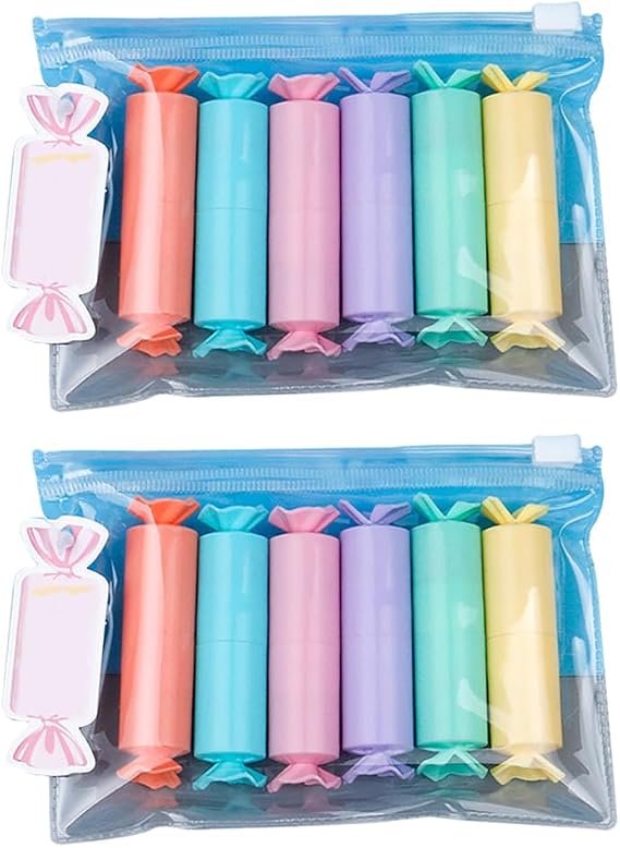 Highlighter, Candy Shape, Quick Drying, 12 Pieces, Important Information
