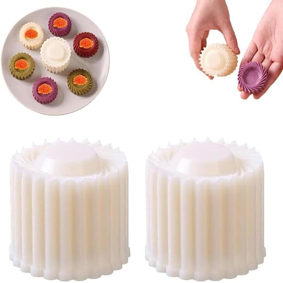 2pcs Mooncake Mold Set, Baking Treat Molds Cookie Shaper