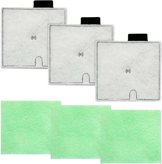 OSDUE CF2 Filter Service Pack 3 Month, Compatible with Interpet Internal CF2 Cartridge Filters, Fish Tank Filters Cartridges Kit (3 Filter Cartridges, 3 Algaway Pads)