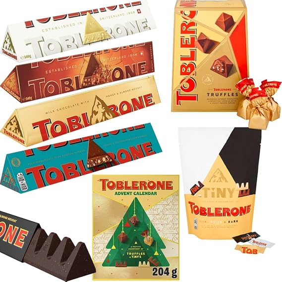 Toblerone Chocolate Gift Bars & Boxes Collections - Pick Your Favourite Bar/Box - Christmas Season Chocolate Treat