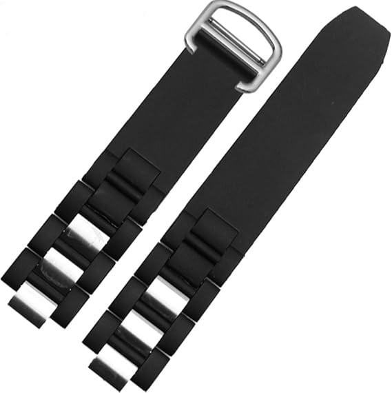 Richie strap]20mm Rubber Watch Band Strap Buckle fit for Cartier 21 Chronoscaph & Autoscaph