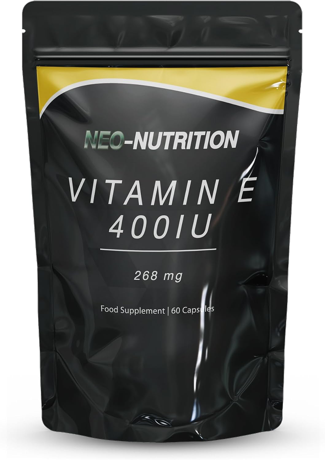Vitamin E 400IU - 60 Capsules |D-Alpha Tocopherol Antioxidant Supplement for Skin Support & Cell Protection | Helps Reduce Oxidative Stress, Promotes Healthy Skin & Immune Support
