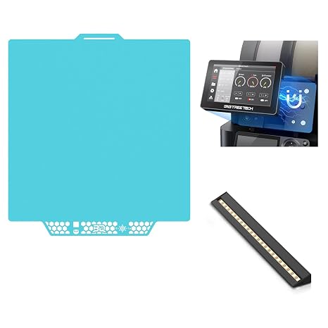 BIQU CryoGrip Pro Glacier-Original Panda Build Plate+Panda Touch+Panda Lux LED Light Strip Upgrade Kit for Bambu-Lab P1S P1P X1C X1E 3D Printer