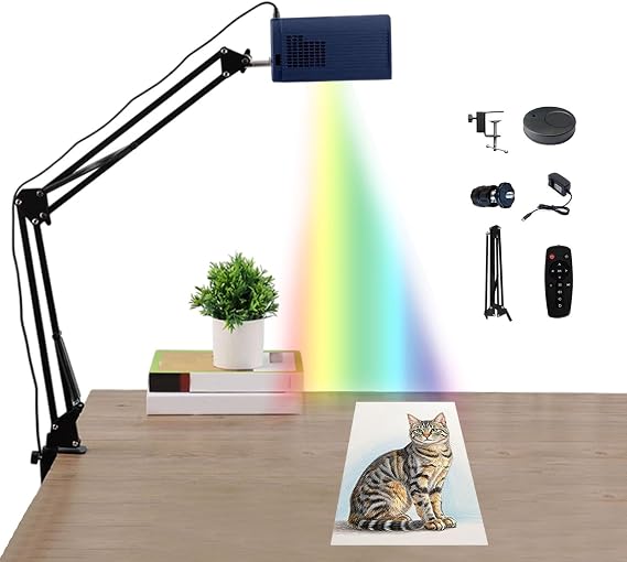 Portable Drawing Projector - Tracing Aid Tool for Sketching and Painting - Ideal for Artists and DIY Projects