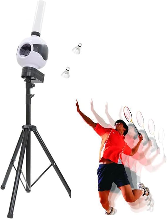 Badminton Automatic Serve Machine Portable Badminton Pitching Machine for Serving Practice, Auto Badminton Serve Machine