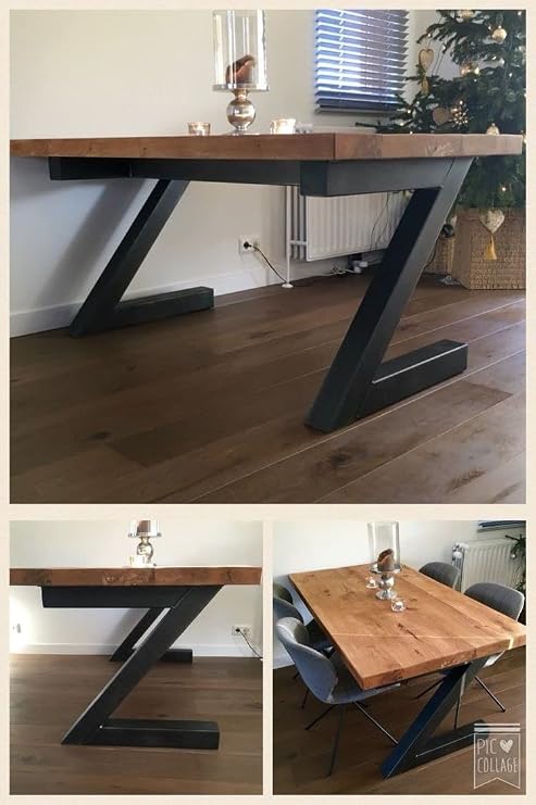 güvendekoratif Dekoratif Metal Masa Ayağı Kütük Masa Ayağı Mobilya Ayakları 70x60 Cm