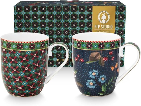 Pip Studio Berry Blues Mug 145 ml Set 2