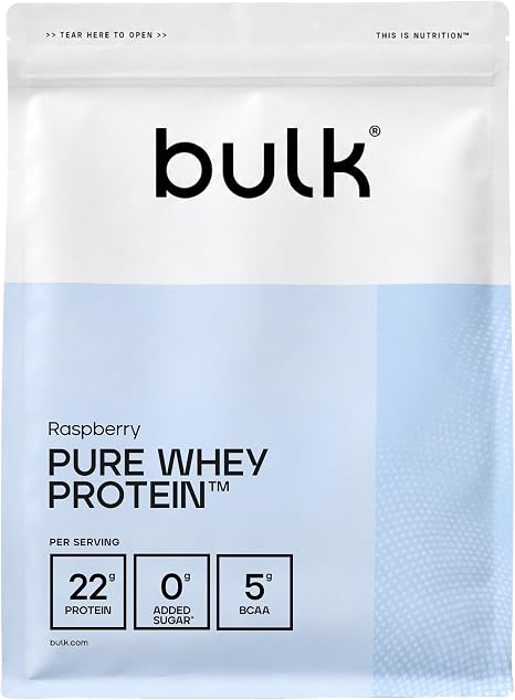 Bulk Pure Whey Protein Powder Raspberry 500 g