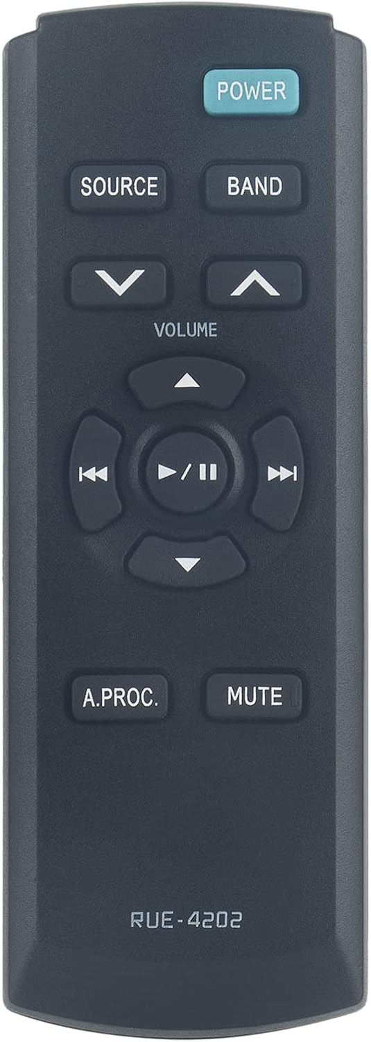 AULCMEET RUE-4202 Replacement Remote Control fit for Alpine Car Stereo System CDE-152 CDA-9887 CDE-HD137BT CDE-HD138BT CDE-SXM145 CDA-D855 CDA-W550 CDE-141 CDE-143BT CDE-HD148BT CDE-HD149BT CDA-117E