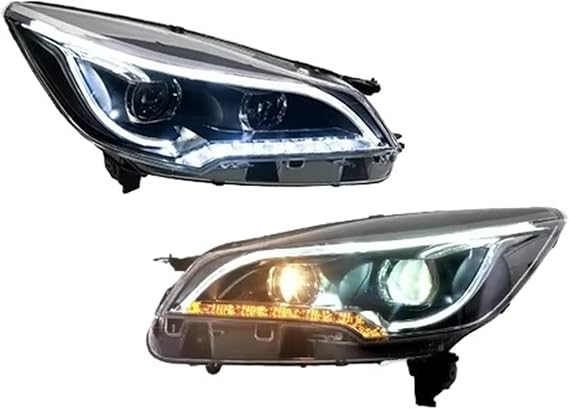 ヘッド ライト ランプ セット 車のフロントランプ Led ヘッドライトアセンブリアップグレード高プロジェクターレンズに適合する フォード に適合する クーガ に適合する エスケープ 2013 2014 2015 2016 デイライトType A for Xenon