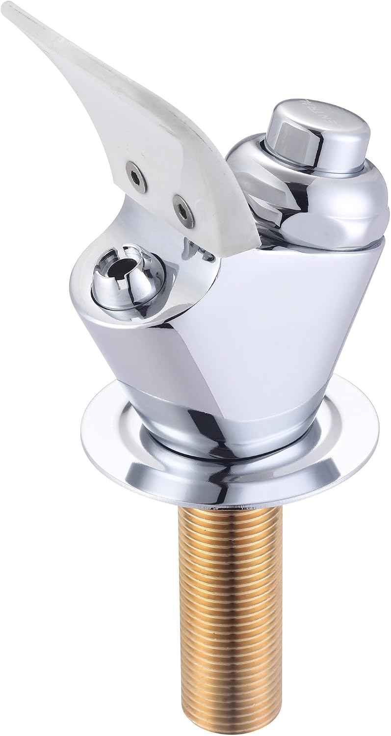 Central Brass 10360 Drinking Water Tap in Chrome Commercial Quality Easy 3-Stage Installation Drinking Fountain Bubbler w/ Flexible Mouth Guard