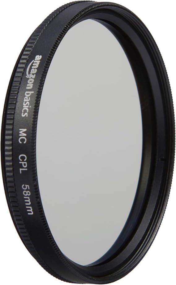AmazonBasics Circular Polarizer Filter - 58 mm