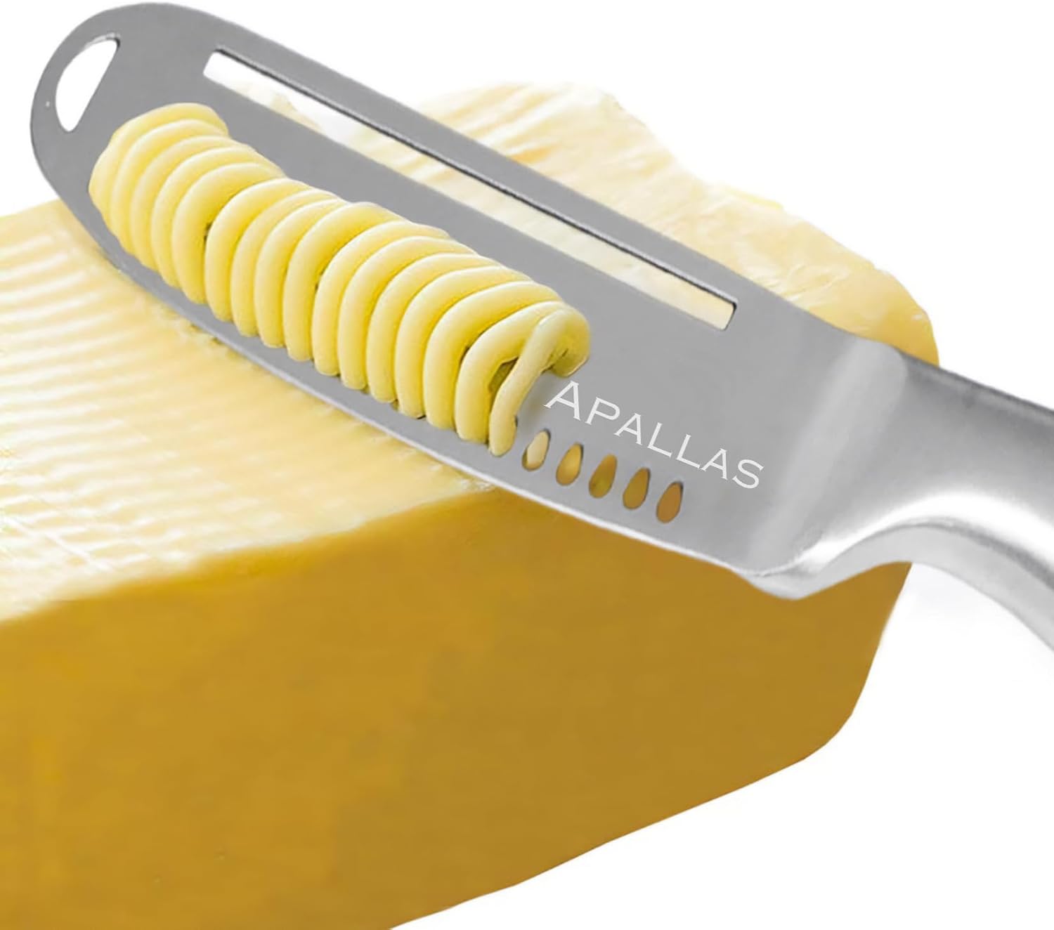 Butter Knife Spreader and Curler - Complete Your Kitchen Knives Set, Curl Your Butter with Ease 3 Different Ways - Stainless Steel Cheese Cutter