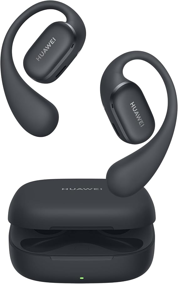 HUAWEI FreeArc Open-Ear Earbuds, Secure Fit and Comfort, IP57 Water Resistance, Dynamic Bass, 28 Hours Playtime, Sports Earphones, Headset for Running Workout Driving, iOS & Android, Bluetooth, Black