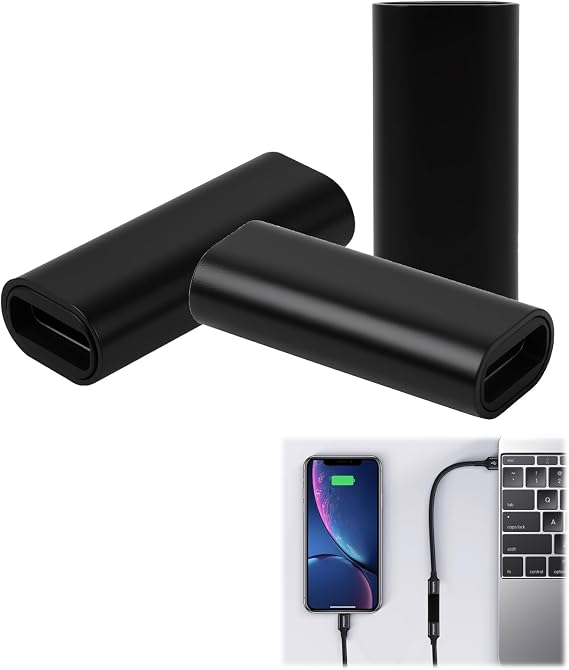 3-Pack 10Gbps Data Transfer, 100W Power Delivery, C Female to Female Adapter - High-Speed USB-C 3.1 Coupler Adapter for Connecting USB Type-C Cables, Thunderbolt 4 Compatible