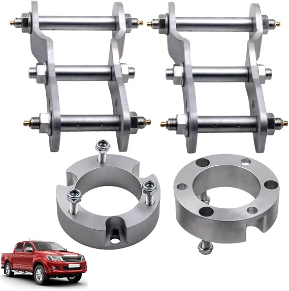 maXpeedingrods 3" Front Spacer 2" Rear Shackles Lift Leveling Kit Fit for Toyota Hilux 4WD 2005-2014 Lift Kit