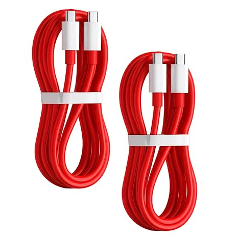 2 PCS Type C Charging Cable for OnePlus, Type C Fast Charging Cables, 2M USB C to C Cable 65W Power Compatible with OnePlus 11/10 Pro/Nord 2T/8/7 Pro/7T/6T/6/5T/5/3T