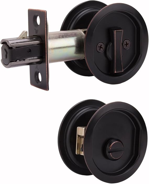 Privacy Pocket Door Lock,2-1/8" L