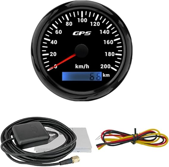 85mm Display Navigation Speedometer 200km/h Waterproof For Marine Vehicles Boats Trucks Data Function Boat Car Motorcycle Speedometer Data