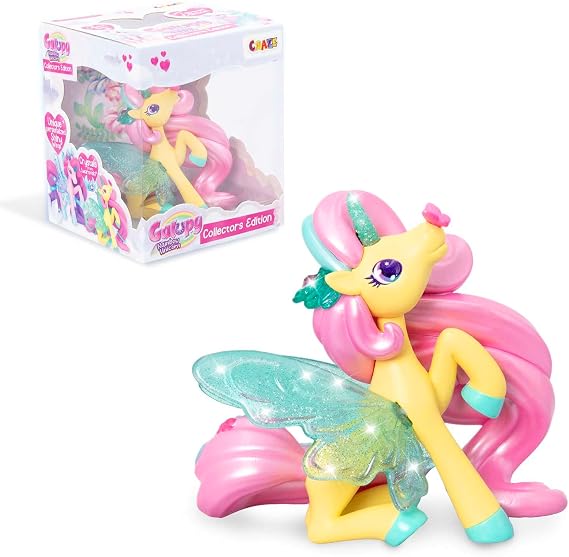 Galupy Rainbow Unicorn Ivy Collectible Figure with Glitter Wings and