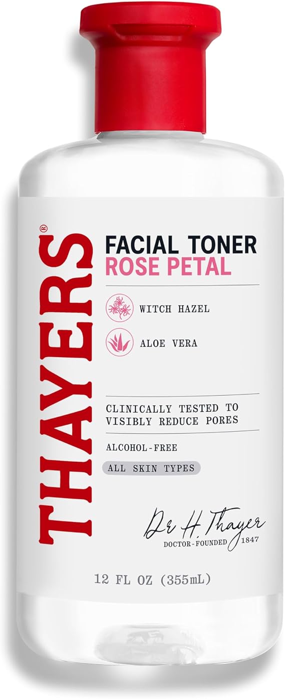 Thayers Toner Witch Hazel Facial Gentle Rose Petal Aloe Vera 355ml