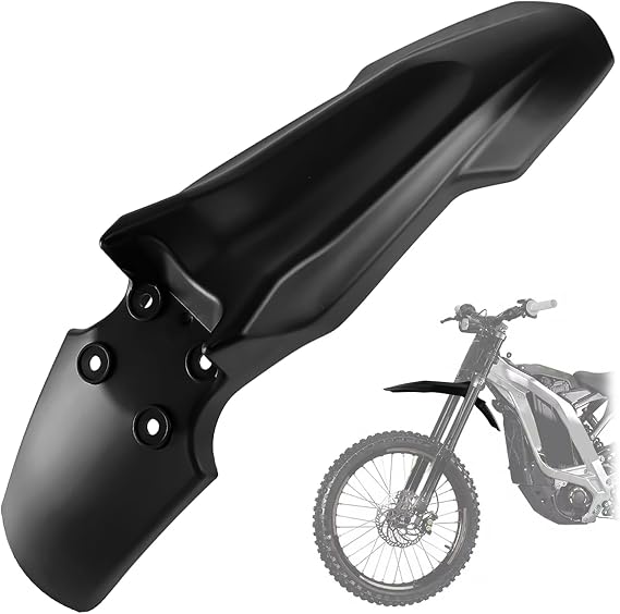 Sur Ron Ultra Beeフロントフェンダー用フロント電動バイクマッドガード マットブラックフロントフェンダー