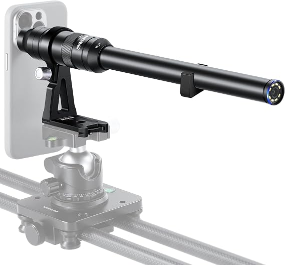 NEEWER 18mm 2X Macro Probe Lens with 17mm Thread for Mobile Video Recording, Compatible with iPhone Samsung, Includes 17mm Lens Adapter for NEEWER Phone Cage/Case, LS-51