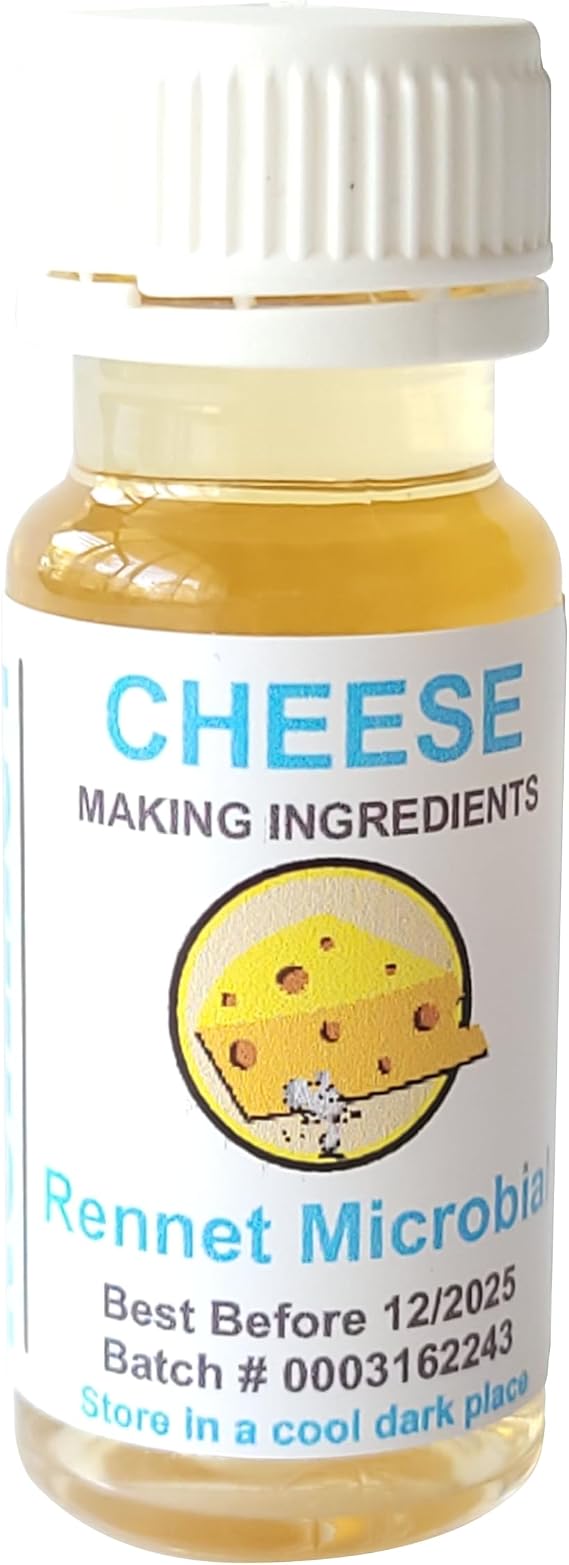 Vegetal Rennet Microbial 10ml - Enough for 8 Gallons of Milk