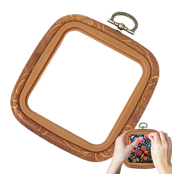 Embroidery Hoop Frame Large Square Embroidery Frame Imitated Wood