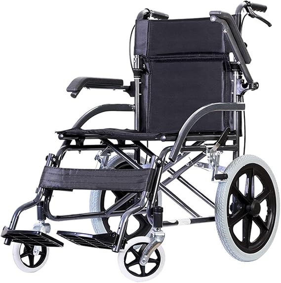 Electric wheelchair, foldable wheelchair, manual and electric dual mode, with powerful dual motors, suitable for the elderly and people with disabilities