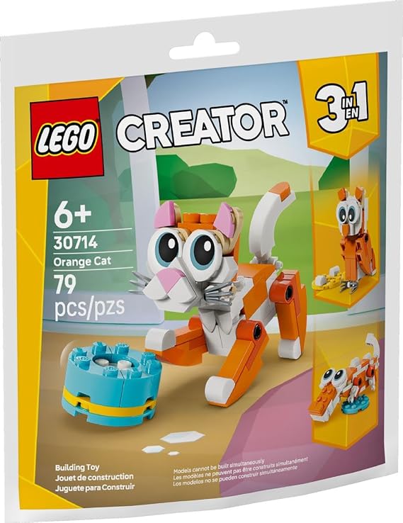 LEGO Creator Orange Cat Polybag Paper Bag Set 30714