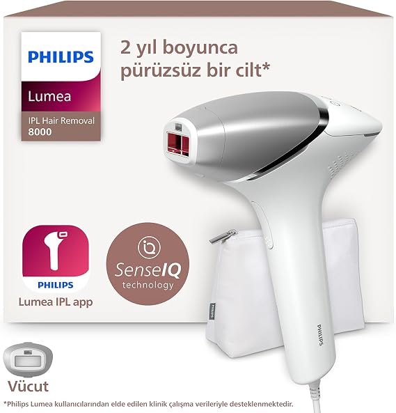Philips Lumea 8000 Serisi BRI940/00 IPL Tüy Alma, Vücut için 1 Başlık, Çanta
