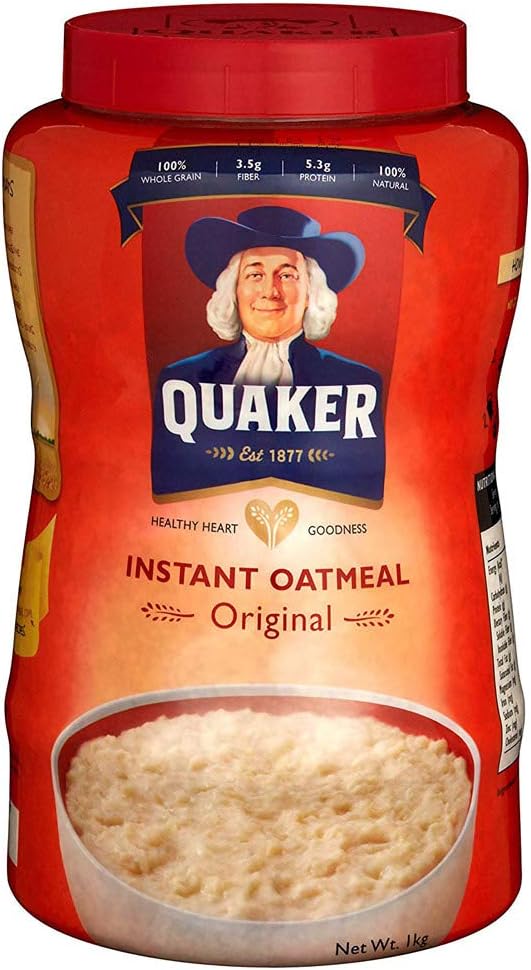 Quaker Instant Oatmeal Original 2.2 lbs 1 kg x 3 Packs