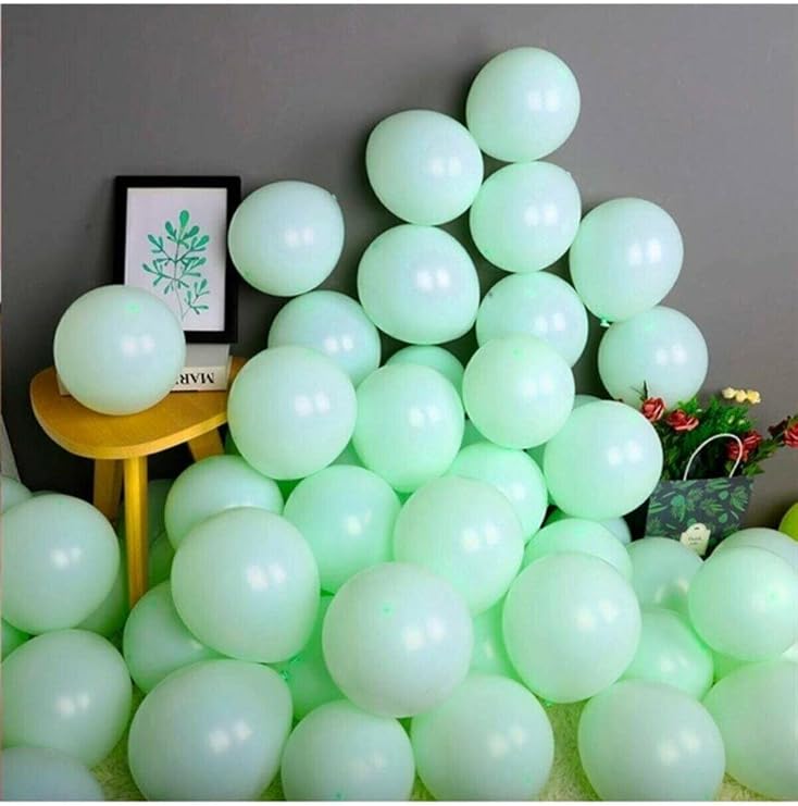 Makaron Balon Su Mint Yeşil 50 Adet