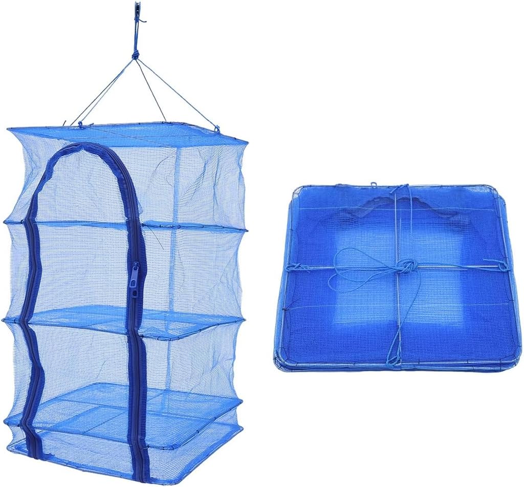 Three Shelves Split Outdoor Sun Plant Fruit Vegetable Fish Drying Net Hanger Apparatus Tool