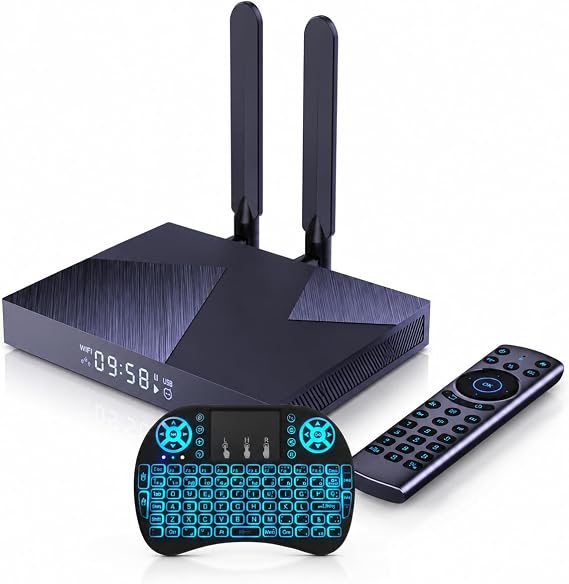 Android TV Box, RK3588 Octa-Core, 8GB RAM, 64GB ROM, WiFi 6, Bluetooth 5.0, 8K/4K Streaming, USB 3.0, Smart Media Player for Home Entertainment