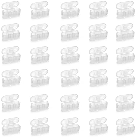 30 Pack Chain Connectors Roller Shade Bead Chain Connector Replacement Vertical Roman Roller Blind Ball Chain Cord Connector Clips (Transparent)