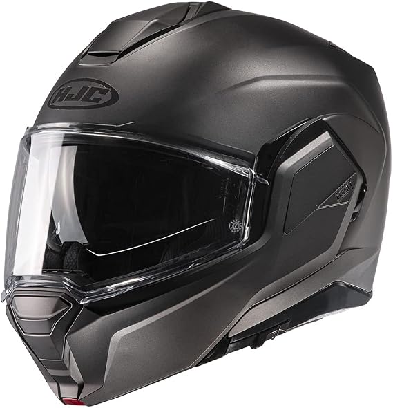 HJC I100 Semi Flat Titanium ECE 22.06 P/J Dual Homologation Flip Front Helmet (S)